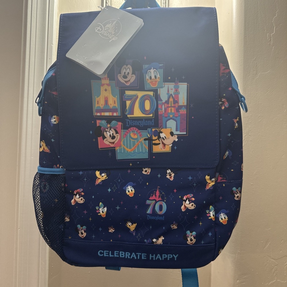 NEW, RARE DISNEYLAND 70th ANNIVERSARY 2026 LIMITED EDITION BACKPACK W/CHARACTERS